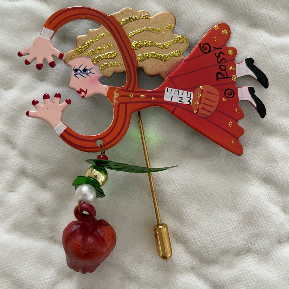 NWT Whimsical School Teacher Brooch